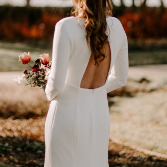 BHLDN Jenny Yoo Karina Wedding Gown Size 4 - Picture 7 of 13